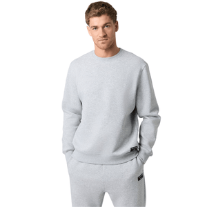 Bjorn Borg Centre sweater voor heren in grijsmelange, gedragen vooraanzicht