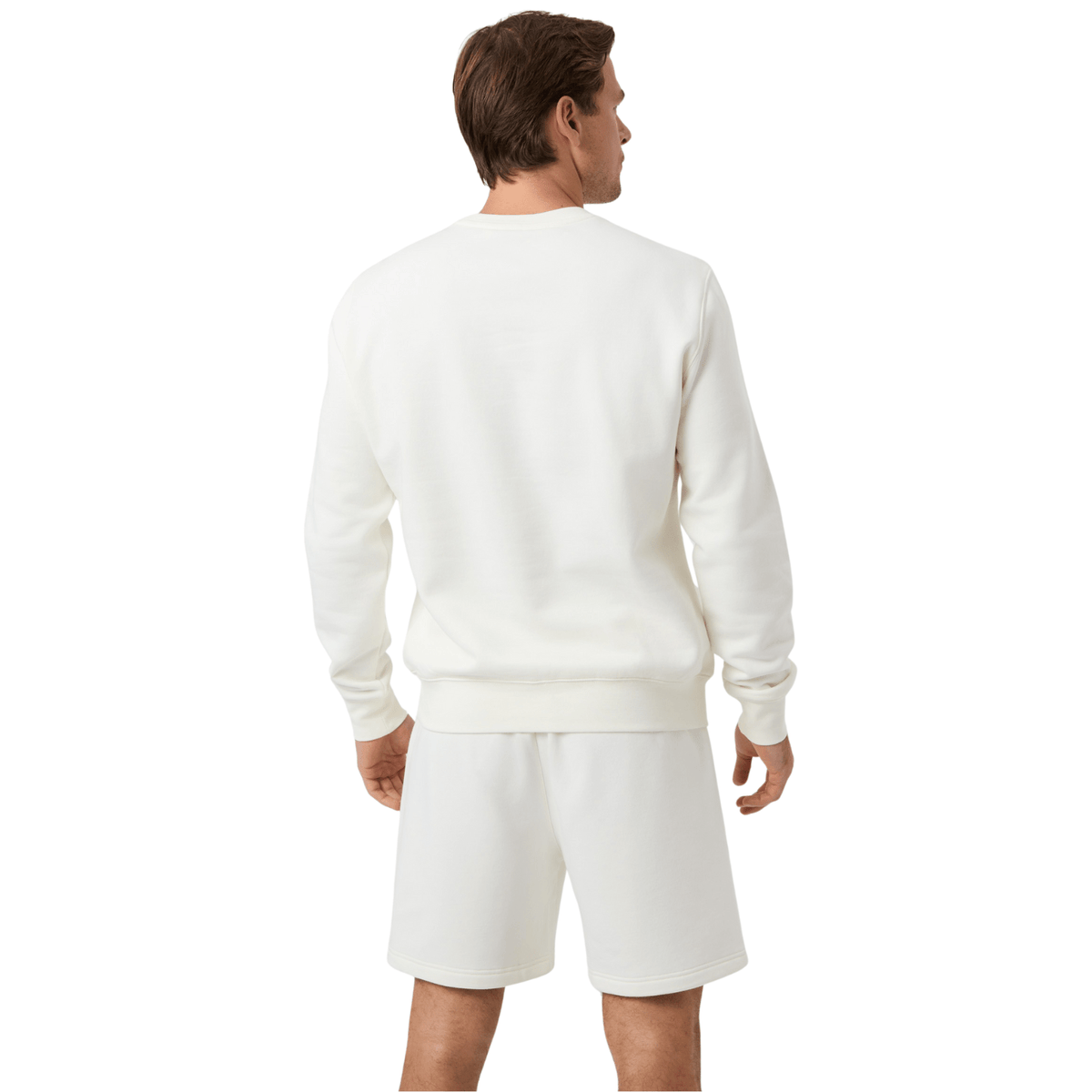 Achterzijde van de gebroken witte Bjorn Borg Centre sweater, gedragen