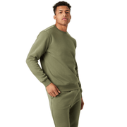 Bjorn Borg Centre sweater voor heren in legergroen, gedragen zijaanzicht