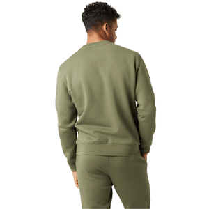Achterzijde van de legergroene Bjorn Borg Centre sweater, gedragen