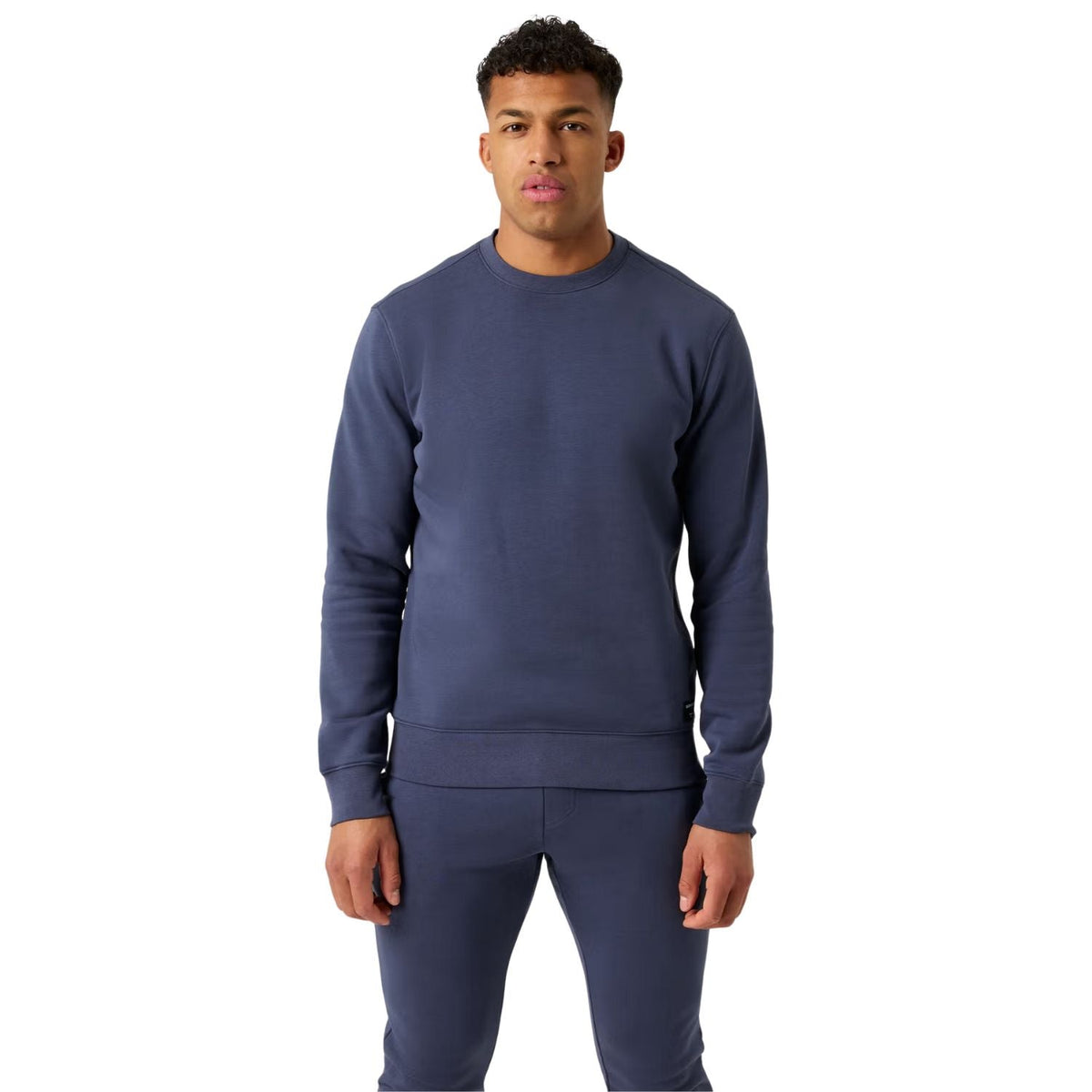 Bjorn Borg Centre sweater voor heren in marineblauw, gedragen vooraanzicht