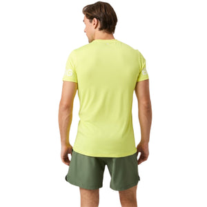 Achterzijde van het geelgroene Bjorn Borg T-shirt