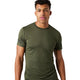 Bjorn Borg T-shirt voor heren in legergroen, gedragen vooraanzicht