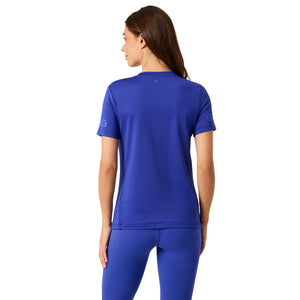 Achterzijde van het kobaltblauwe Bjorn Borg T-shirt voor dames