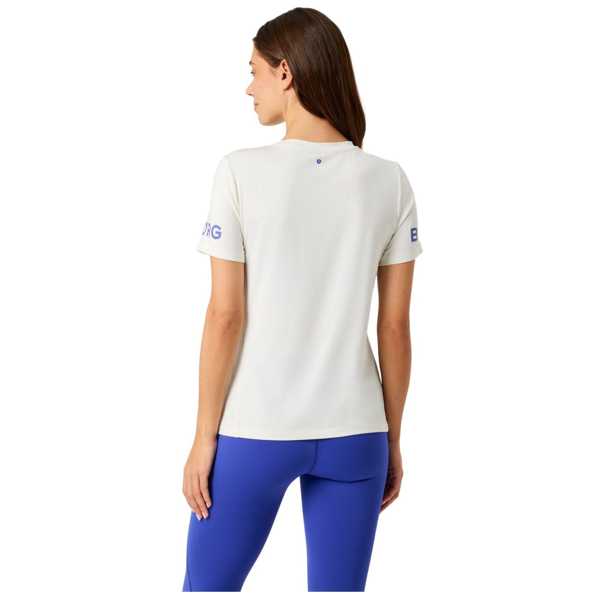 Achterzijde van het gebroken witte Bjorn Borg T-shirt voor dames