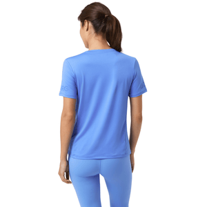 Achterzijde van het korenblauwe Bjorn Borg T-shirt voor dames