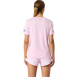 Achterzijde van het lichtroze Bjorn Borg T-shirt met bijpassende short