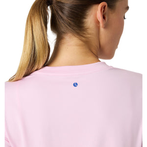 Detail van de achterkraag met logo van het lichtroze Bjorn Borg T-shirt