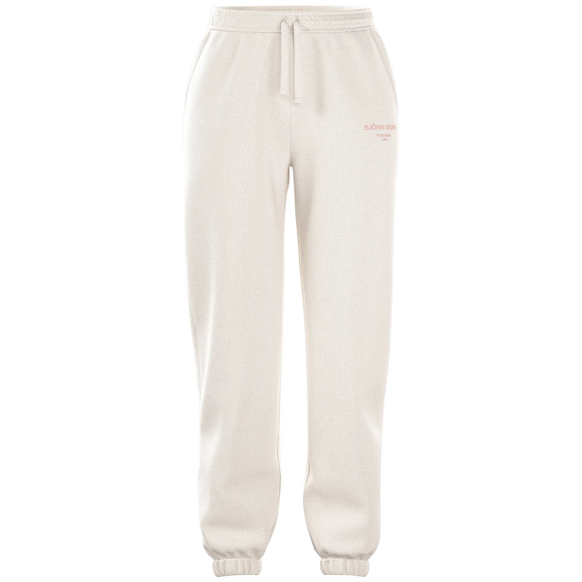 Björn Borg W Essential 1 Sweatpants Egret - ten voeten uit op model