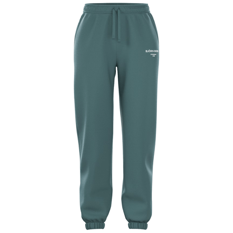 Bjorn Borg W Essential 1 joggingbroek voor dames in zeegroen, vooraanzicht