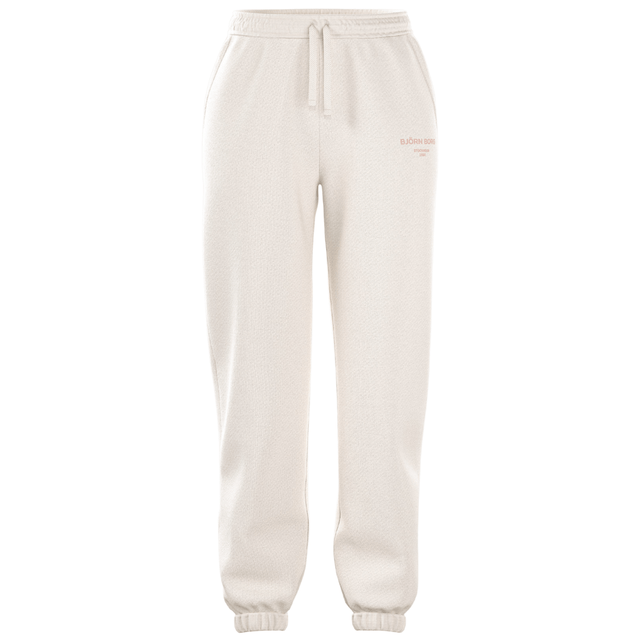 Bjorn Borg W Essential 1 joggingbroek voor dames in gebroken wit, vooraanzicht