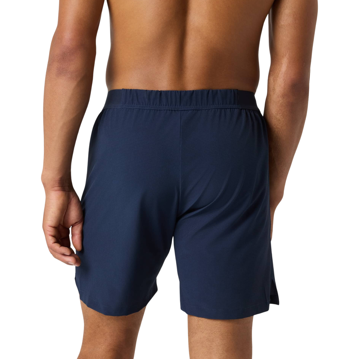 Achterzijde van de donkerblauwe Bjorn Borg Zip 7 inch short