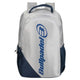 Vooraanzicht van de gebroken witte Bullpadel Backpack Advance 2026 met donkerblauwe hoek.