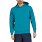 Bullpadel Albier hoodie voor heren in turquoise, vooraanzicht met capuchon