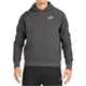 Vooraanzicht van de antracietgrijze Bullpadel Hoodie Breas met logo op de borst
