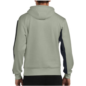 Achterzijde van de lichtgroene Bullpadel Palmiro hoodie met capuchon