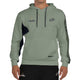Bullpadel Palmiro hoodie voor heren in kakigroen, vooraanzicht met logo