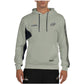 Bullpadel Palmiro hoodie in lichtgroen met donkerblauw paneel, vooraanzicht