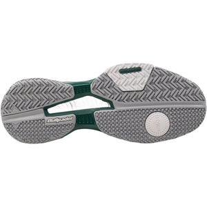 Grijze zolen van een paar Bullpadel Icon 26V met groen middenstuk