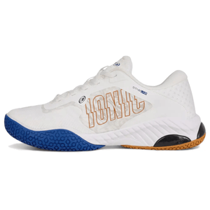 Binnenzijde van de witte Bullpadel Ionic 25I met oranje Ionic-opdruk