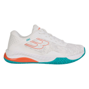 Bullpadel Ionic W 25I in wit met turquoise zool, zijaanzicht buitenkant
