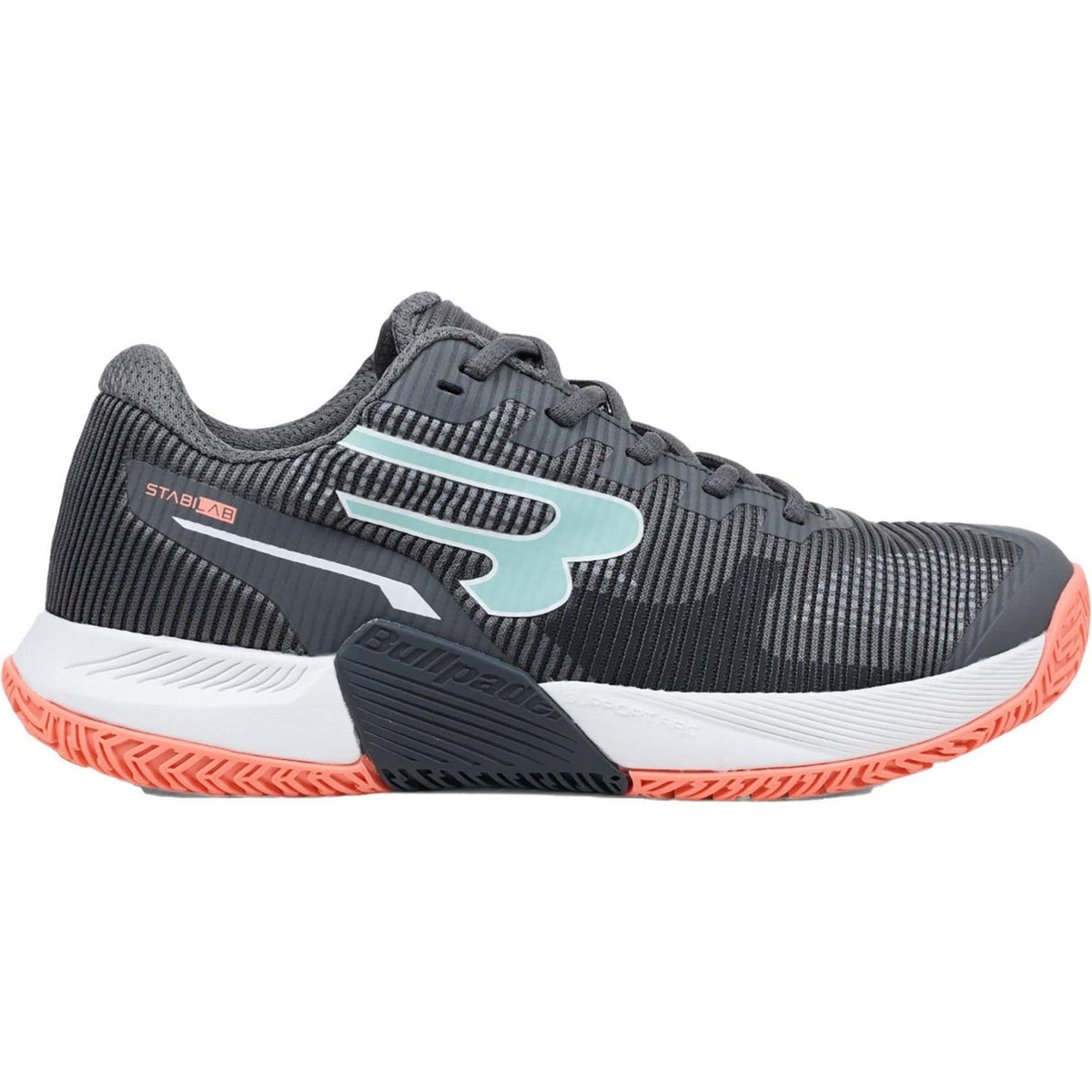 Bullpadel Next W 25V Dark Grey padelschoen dames - buitenzijde