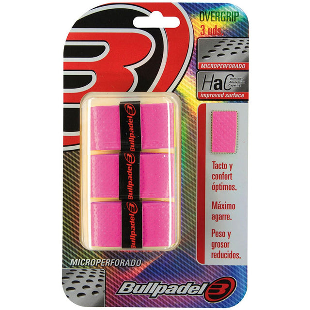 Bullpadel Overgrips Microperforado Pink
