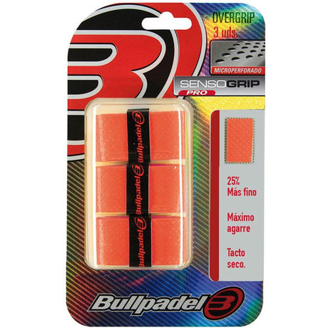 Bullpadel Overgrips Senso Orange 3 stuks - 