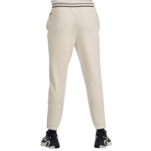 Beige Bullpadel Ain joggingbroek met gestreepte tailleband