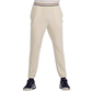 Beige Bullpadel Ain joggingbroek voor heren met smal toelopende pijpen en enkelboorden