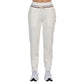Gebroken witte Bullpadel Aranga joggingbroek voor dames met elastische enkelboorden
