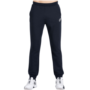 Vooraanzicht van de donkerblauwe Bullpadel Pants Basar met toelopende pijpen