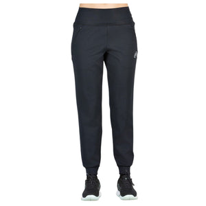 Vooraanzicht van de zwarte Bullpadel Pants Billa trainingsbroek voor dames