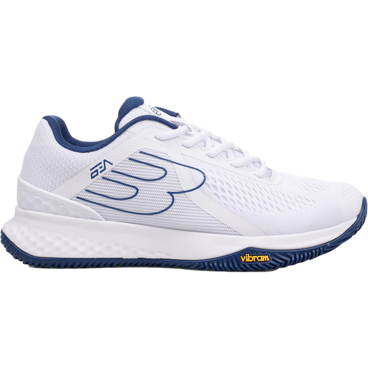 Bullpadel Pearl Vibram 25V White padelschoen dames - buitenzijde met Vibram label