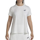 Vooraanzicht van het witte Bullpadel Picase T-shirt voor dames met logo op de borst