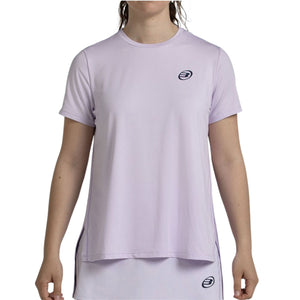 Vooraanzicht van het lila Bullpadel Picase T-shirt voor dames met korte mouwen