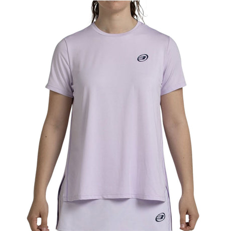 Vooraanzicht van het lila Bullpadel Picase T-shirt voor dames met korte mouwen