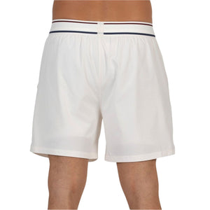 Hvide Bullpadel Alu-shorts med stribet linning og snøre