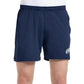 Bullpadel Marace short voor heren in donkerblauw, vooraanzicht met wit logo
