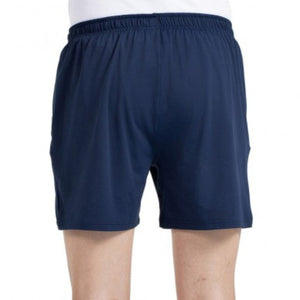Achteraanzicht van de donkerblauwe Bullpadel Marace short