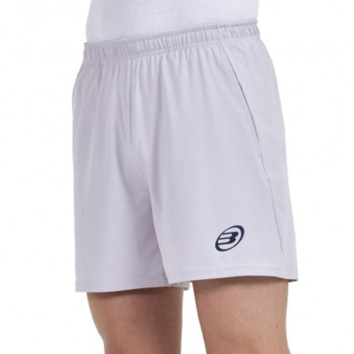 Lichtlila Bullpadel Marace short schuin met zijzak en logo
