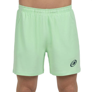 Bullpadel Marace short voor heren in lichtgroen, vooraanzicht met logo