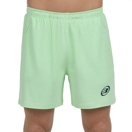 Bullpadel Marace short voor heren in lichtgroen, vooraanzicht met logo