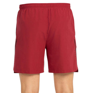 Vindrøde Bullpadel Shorts Mazari med elastisk talje og sidelomme