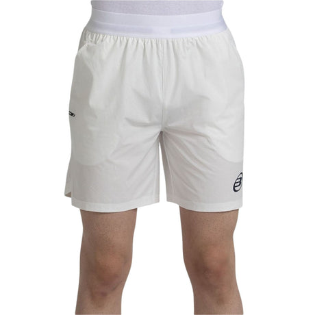 Bullpadel Moncada short voor heren in gebroken wit, vooraanzicht