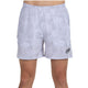 Vooraanzicht van de witte Bullpadel Short Monch met subtiele vlakkenprint en logo