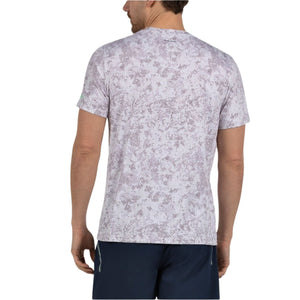 Achterzijde van het grijswitte Bullpadel Masama T-shirt met print