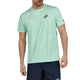 Bullpadel Masama T-shirt voor heren in mintgroen, vooraanzicht met logo