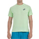 Bullpadel Montse T-shirt voor heren in lichtgroen met blauwe short