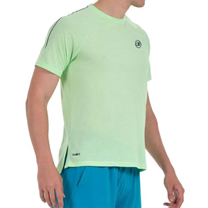 Lichtgroen Bullpadel Montse T-shirt van opzij met raglanmouwen